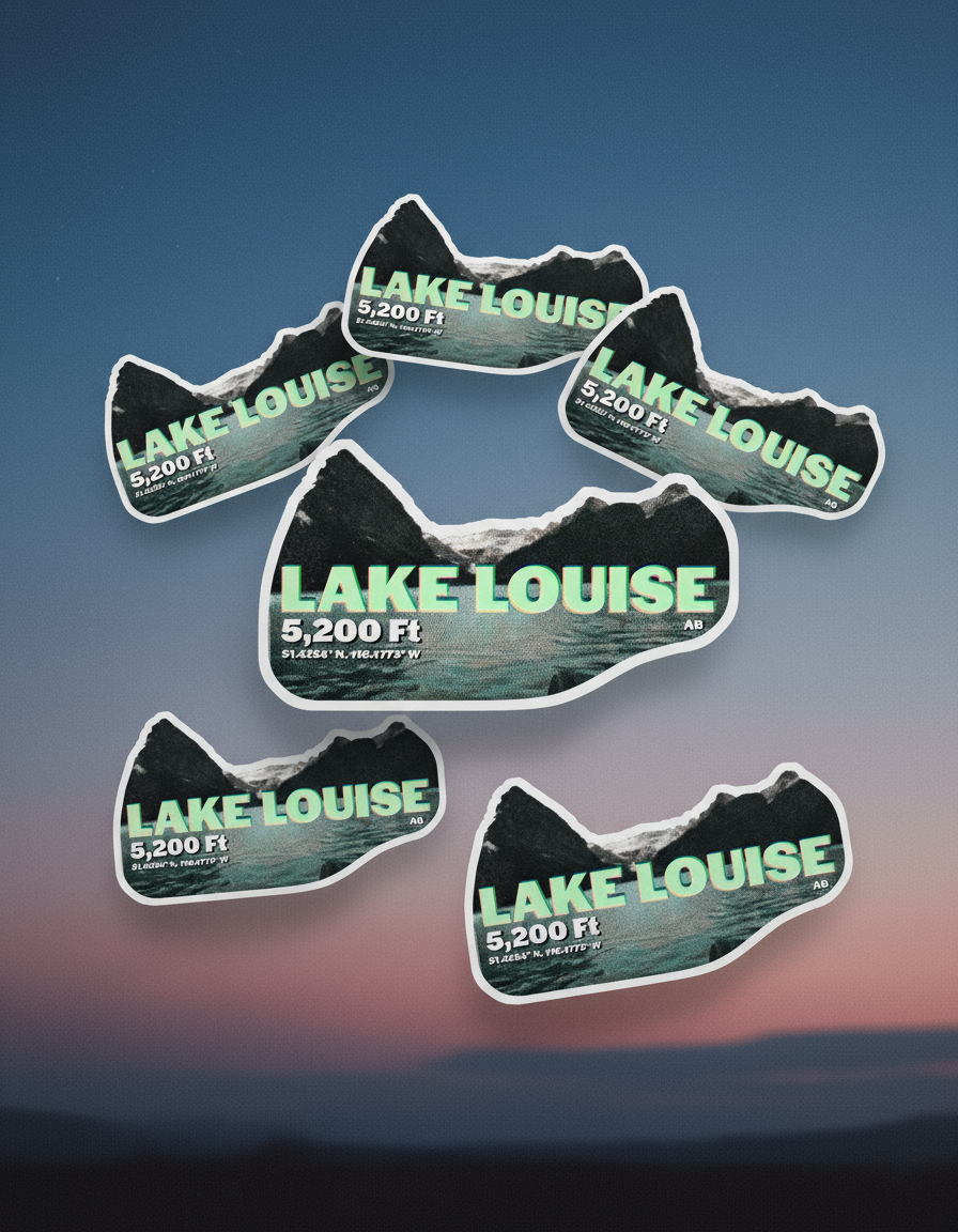 Lake Louise Sticker "MISPRINT FX"